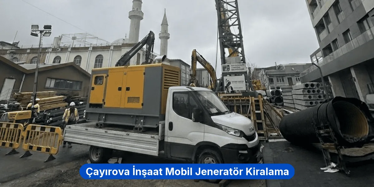 Çayırova İnşaat Mobil Jeneratör Kiralama